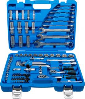 Gola sada 1/4" a 3/8", Pro Torque šesťhranné nástrčné hlavice 4-24 mm, 92 kusov - BGS 2289