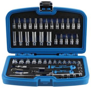 Gola sada 1/4", šesťhranné nástrčné hlavice Pro Torque, 53 kusov - BGS 2148