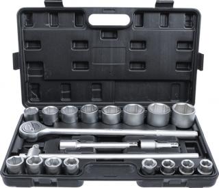 Gola sada 3/4", šesťhranné nástrčné hlavice 19-50 mm, 21 kusov