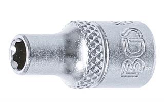 Hlavica nástrčné, 1/4", rôzne veľkosti, profil Super Lock - BGS Profil: 6-hrana, Veľkosť štvoruholníka: 1/4", Veľkosť: 4.5