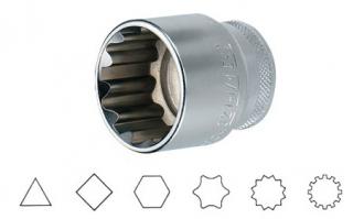 Hlavice 1/2" multiprofilové (rôzne veľkosti) JONNESWAY SUPERTECH Veľkosť: 12