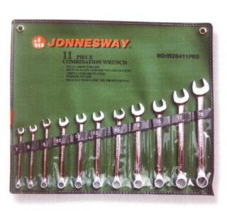Kľúče palcové, 11 kusov - JONNESWAY W26411SA