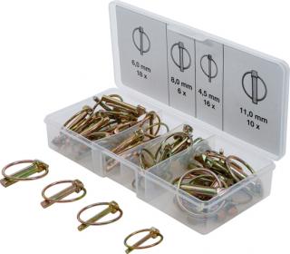 Kolíky s krúžkom 4,5-11 mm, sada 50 ks - BGS 8087