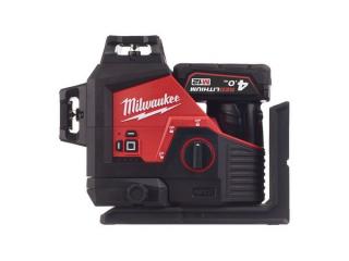 Laser 360 ° so zeleným lúčom a 3 rovinami, batériový (4Ah) - Milwaukee M12 3PLKIT-401C