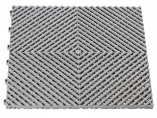 Modulovaná perforovaná plastová škridla, 40 x 40 x 1,8 cm, vápno - Procarosa