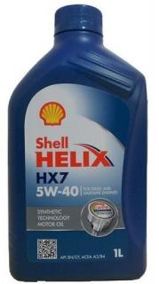 Motorový olej Shell Helix HX7 5W-40 1L (Motorový olej Shell)
