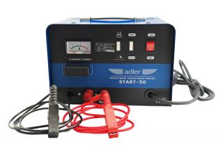 Nabíjačka autobatérií s funkciou štartéra, 12/24 V, 40-700 Ah - ADLER START-50