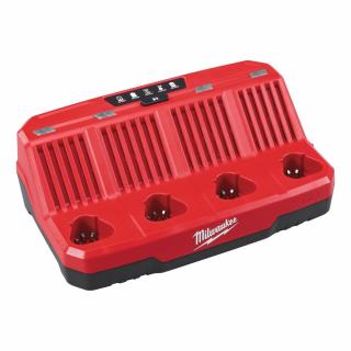 Nabíjačka batérií Li-Ion 12V, 4 porty - Milwaukee M12 C4