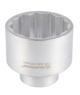 Nástrčná hlavica 3/4", 67 mm, 12-bodová - QUATROS QS54366