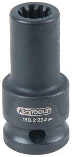Nástrčná hlavica, kľúč na brzdové strmene 1/2", 11,5 mm, 10hranný - KS TOOLS 150.2234
