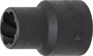 Nástrčná hlavice 1/2 "12 mm, na poškodené - strhnuté skrutky - BGS 5266-12