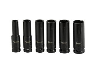 Nástrčné hlavice 1/2", 10-21 cm, dĺžka 77 mm, sada 6 ks