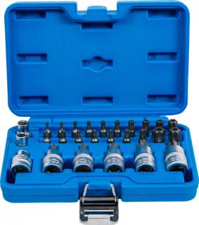 Nástrčné hlavice a bity TORX 1/2", T10-T70, sada 27 dielov - BGS 5101