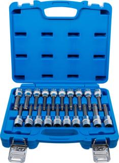 Nástrčné hlavice Imbus, TORX a XZN s guľôčkou 1/2", sada 20 kusov - BGS 5170