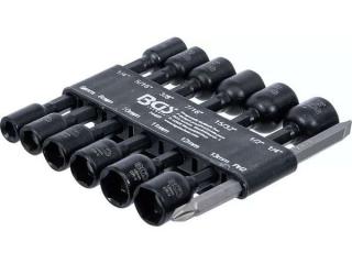 Nástrčné hlavice s magnetom, metrické 6-13 mm a 1/4"-1/2" palca, sada 14 kusov - BGS 74423