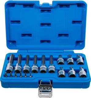 Nástrčné hlavice TORX 1/4" a 1/2", T10-T60, sada 18 kusov - BGS 5173
