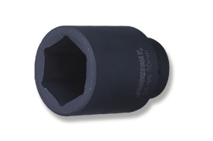 Nástrčné hlavice úderové, predĺžené, 1", 6-hranné, veľkosti 17-90 mm - JONNESWAY Profil: 6-hrana, Veľkosť štvoruholníka: 1", Veľkosť: 34