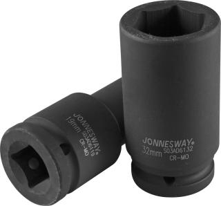 Nástrčné hlavice úderové, predĺžené, 3/4", 6-hranné, veľkosti 17-50 mm - JONNESWAY Veľkosť: 34