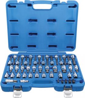 Nástrčný kľúč, TORX a XZN, štvorhranný 1/2", sada 49 dielov - BGS 5188
