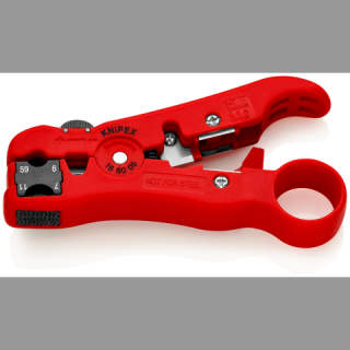 Nástroj na odizolovanie koaxiálnych káblov (RG 59, RG 6, RG 7, RG 11) - KNIPEX 16 60 06 SB