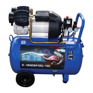 Olejový kompresor, mobilný, 100 l, 2,2 kW, 230 V - SATRA