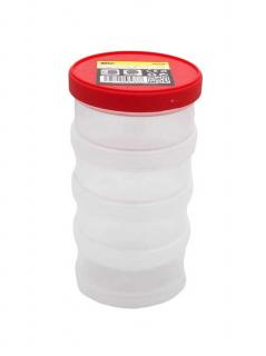 Plastový skrutkovacie box, guľatý, priemer 9 cm, 4 poschodia - MAGG 120238