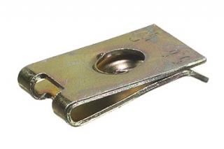 Plechové pružné matice pre samorezné skrutky, rôzne rozmery, pozinkované, sady 100 ks Veľkosť: 6,5x25,5x16 mm