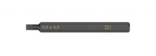 Plochý bit, 0,8 x 4 mm, dĺžka 70 mm, 1/4" - WERA