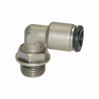 Pneumatická spojka, zahnutá, typ L - koleno, závit G 1/4", pre hadicu 8 mm, kov