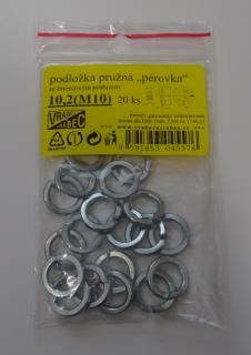 Podložky pružné DIN 7980 Zn - perovky, pozinkované, rôzne rozmery Veľkosť: M5