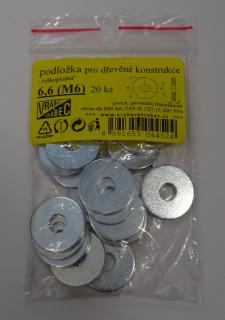 Podložky veľkoplošné DIN 440, pozinkované, rôzne rozmery Veľkosť: M6