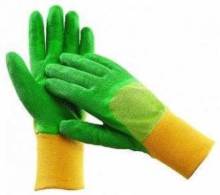 Pracovné rukavice detské, máčané v latexe, veľkosť 5 - TWITE KIDS