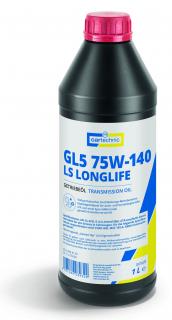 Prevodový olej GL5 75W-140 LS Longlife, pre prevodovky a nápravy, 1 liter - Cartechnic