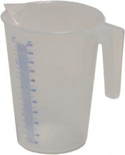 Priehľadná polypropylénová odmerná nádobka 0,5 l