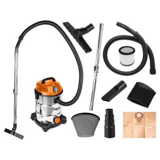 Priemyselný vysávač na mokré a suché vysávanie, 1400 W, 30 l - NEO tools 04-738