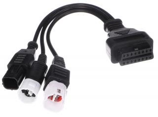 Redukcia 3-pin/4-pin/6-pin OBD2 pre Yamaha a Honda MECHANICKÝ KÁBEL 22 - SIXTOL