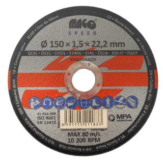 Rezný kotúč na kov 150 x 1,5 x 22 mm MAGG Speed