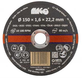 Rezný kotúč na kov 150 x 1,6 x 22,2 mm MAGG