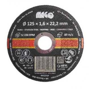 Rezný kotúč na nerez 125 x 1,6 x 22,2 mm MAGG