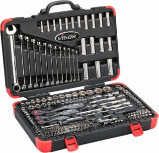 Sada kľúčov 1/4", 3/8", 1/2", s kľúčmi, 216 ks v kufríku - VIGOR V3277N