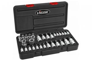 Sada nástrčných hlavíc TORX, 34ks - Vigor V1781
