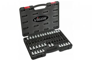 Sada zástrčných hlavíc Torx T20-T70 32ks Vigor V1917