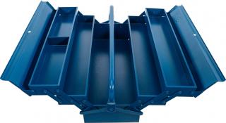 Skladací montážny box - box na náradie, 530x200x200 mm, 5 priehradiek - BGS 33002