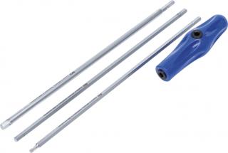 Skrutkovače Imbus H6 a H7, TORX T25 pre svetlomety, predĺžené, sada 4 dielov - BGS 7840