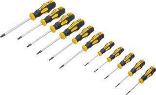 Skrutkovače TORX s otvorom T6-TT40, sada 11 dielov