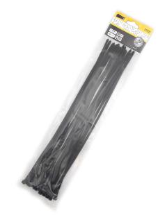 Sťahovacie pásky 4,8x370mm čierne / 25ks