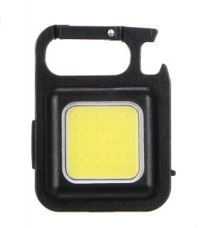 Svetlo na kľúče s magnetom, stojanom a závitom, 500 lm, COB LED, USB - SIXTOL