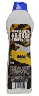Tekutá čistiaca pasta na ruky s vápencom, fľaša 600 g, na odolnú špinu - MAGG 110041