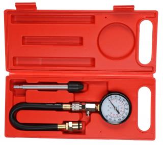 Tester kompresie pre benzínové motory, 0-20 bar, 3 ks - SIXTOL
