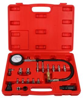 Tester kompresie pre dieselové motory, 0-70 barov, 21 ks - SIXTOL